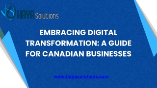 Embracing Digital Transformation A Guide for Canadian Businesses