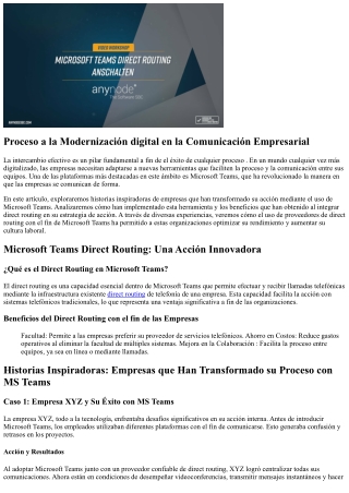 Historias inspiradoras: Empresas que han transformado su comunicación  con MS Te