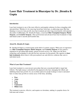 Laser Hair Treatment in Bharatpur by Dr 1 (1)