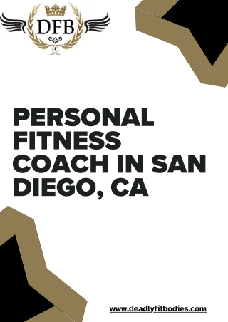 Achieve Your Goals with Personal Fitness Coach in San Diego, CA