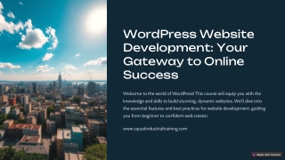 Learn WordPress with Expert Guidance at Squad Industrial Training