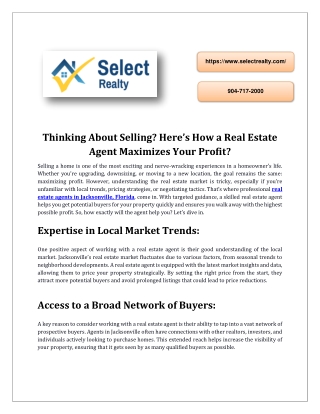 Select Realty  Trusted Real Estate Services in Jacksonville, FL