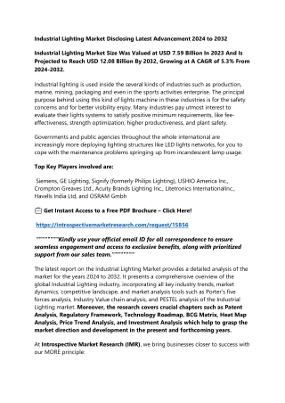 Industrial Lighting Market