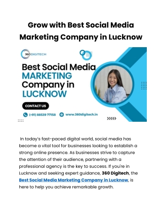 Top Social Media Marketing Services in Lucknow for Brands