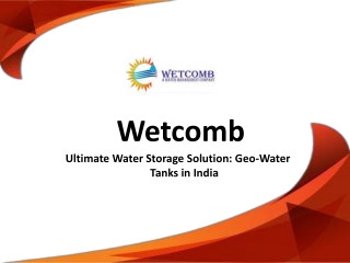 Ultimate Water Storage Solution: Geo-Water Tanks in India