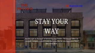 Stay Your Way