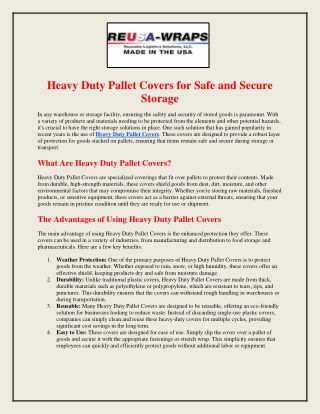 High-Quality Pallet Shrink Wrap for Secure Packaging