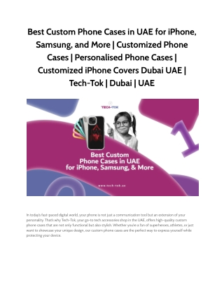 Best Custom Phone Cases in UAE for iPhone, Samsung, and More _ Customized Phone Cases _ Personalised Phone Cases _ Custo