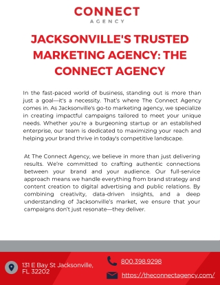Jacksonville's Trusted Marketing Agency | The Connect Agency