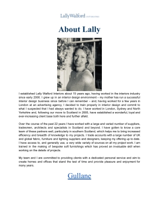 Gullane |Lally Walford Interiors