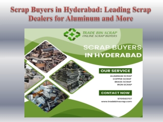 Scrap Buyers in Hyderabad Leading Scrap Dealers for Aluminum and More
