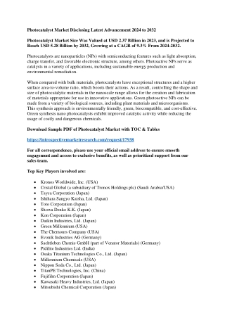Photocatalyst Market