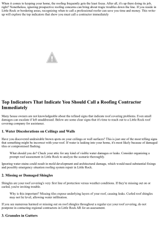 Top Signs That Indicate You Must Call a Contractor Quickly