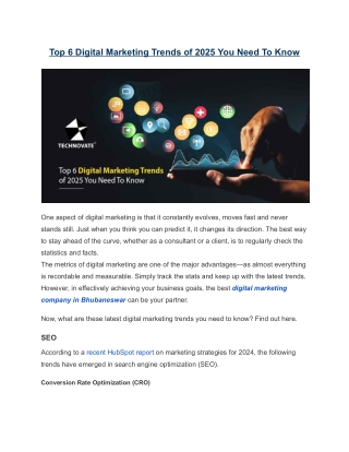Top 6 Digital Marketing Trends of 2025 You Need To Know