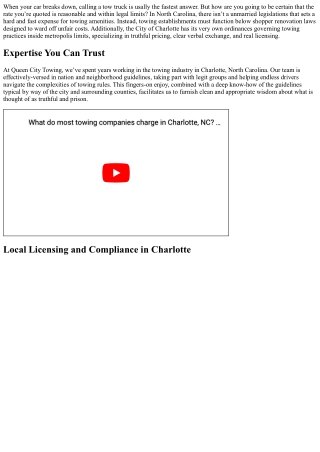 How Much Can a Towing Company Legally Charge in North Carolina?