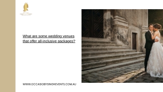 What are some wedding venues that offer all-inclusive packages