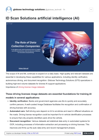 ID Scan Solutions artificial intelligence (AI)