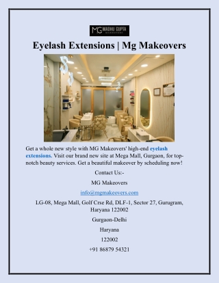 Eyelash Extensions  Mg Makeovers