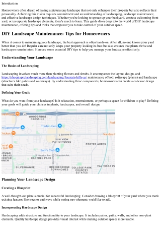 **DIY Landscape Maintenance: Tips for Homeowners**