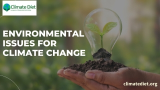 Environmental issues for climate change