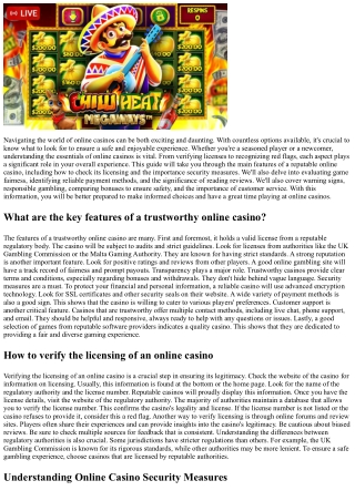 How to Choose a Secure and Reliable Casino - A Comprehensive Guide to Secure Gam