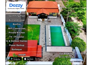 Farmhouse rentals for summer vacation with swimming pool