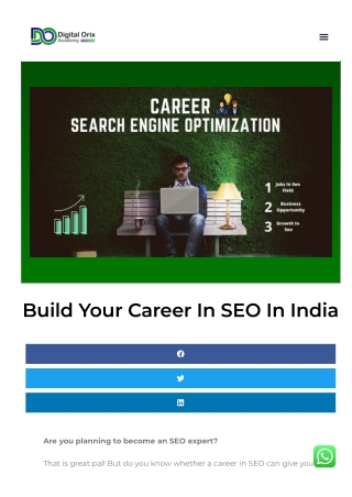 DigitalOrix: SEO Career Guide