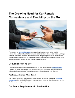 The Growing Need for Car Rental_ Convenience and Flexibility on the Go