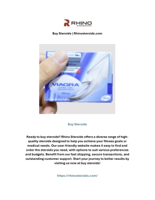 Buy Steroids | Rhinosteroids.com
