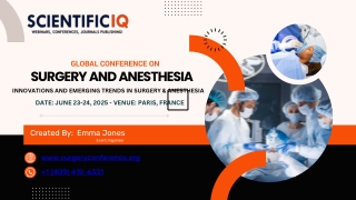 Global Conference on Surgery and anesthesia