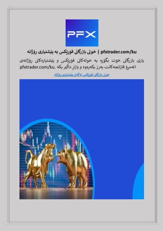 خولی بازرگانی فۆڕێکس بە پێشنیاری ڕۆژانە | pfxtrader.com/ku