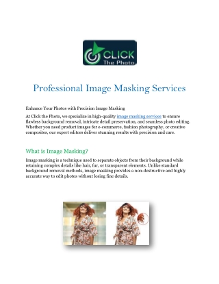 Professional Image Masking Services