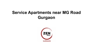 Service Apartments near MG Road Gurgaon