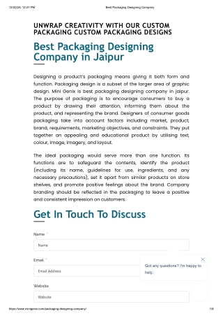 Best Packaging Designing Company