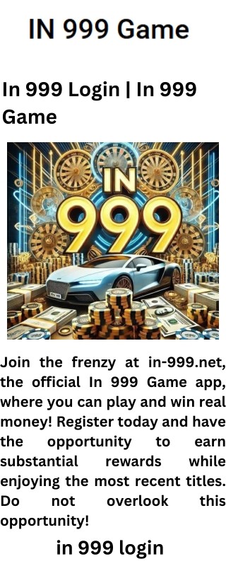 In 999 Login  In 999 Game