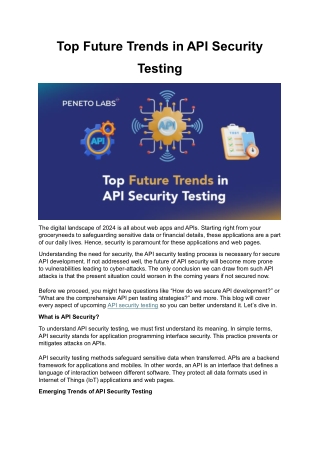 Top Future Trends in API Security Testing in 2024