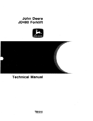 JOHN DEERE JD480 Forklift Service Repair Manual Instant Download