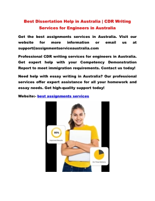 Best Dissertation Help in Australia
