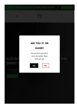 IV20 Terp Vodka | Unique Terpene-Infused Vodka