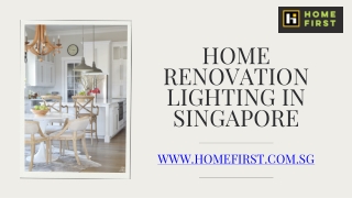 Home renovation lighting in Singapore - www.homefirst.com.sg