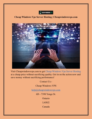 Windows Vps Server Cheapwindowsvps.com