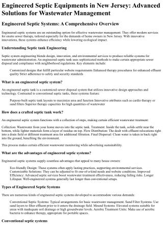 Septic Tank Engineer