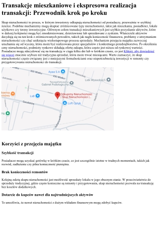 Skup nieruchomości: Profesjonalna sprzedaż lokali i ekspresowa realizacja transa