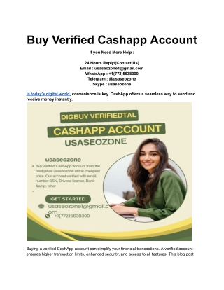 Buy Verified Cashapp Account (5)