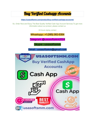 Buy Verified Cashapp Accounts