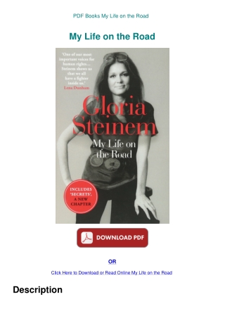 PDF Books My Life on the Road