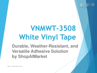 VNMWT-3508 White Vinyl Tape – Durable and Versatile Solution