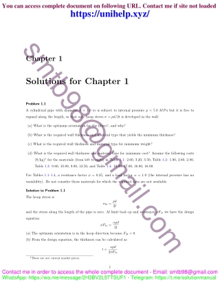 Solution Manual for Introduction to Composite Materials Design Ever Barbero