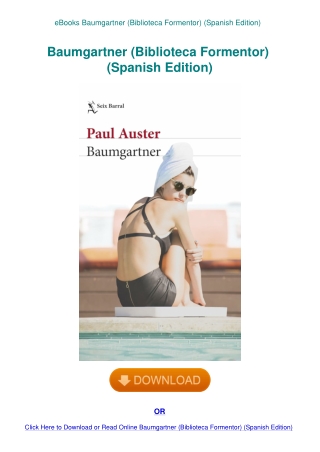 eBooks Baumgartner (Biblioteca Formentor) (Spanish Edition)