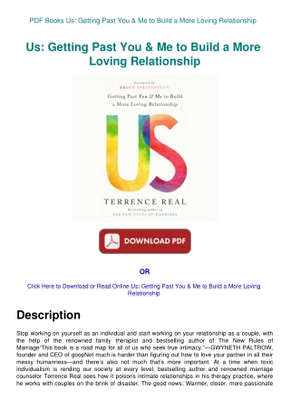 PDF Books Us Getting Past You & Me to Build a More Loving Relationship